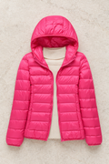 Camille Puffer Jacket — Fuchsia