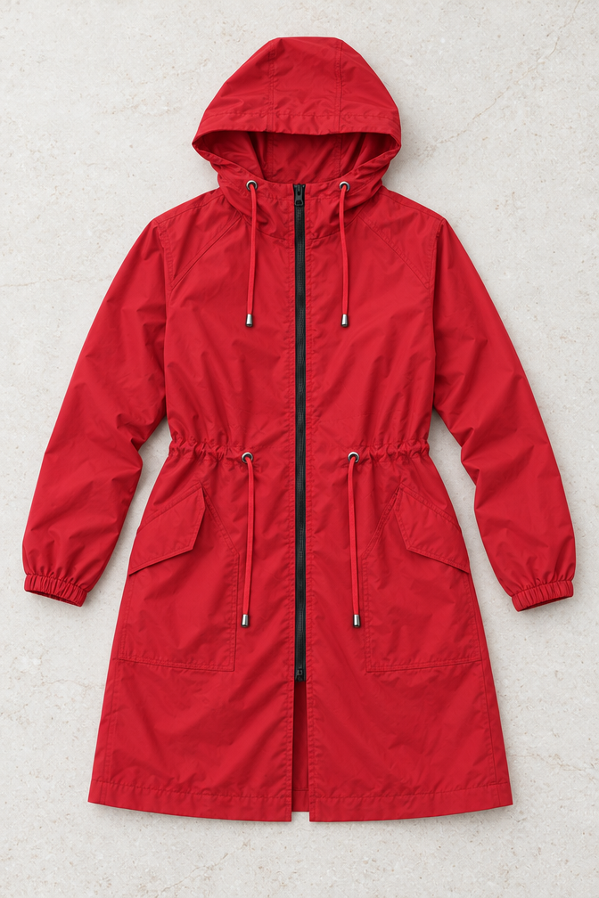 Carina Rain Jacket — Red