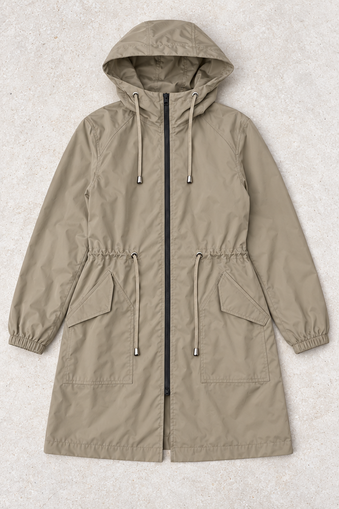 Carina Rain Jacket — Khaki