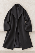 Carlotta Oversized Coat — Black