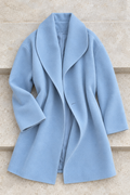 Carlotta Oversized Coat — Blue