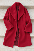 Carlotta Oversized Coat — Red