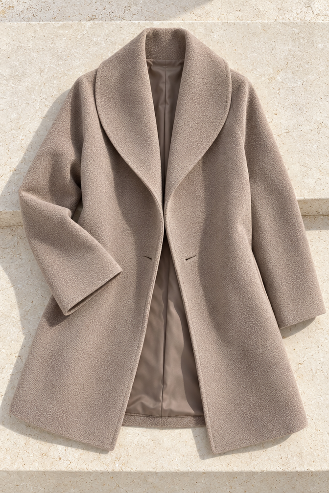 Carlotta Oversized Coat — Khaki