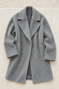 Carlotta Oversized Coat — Gray