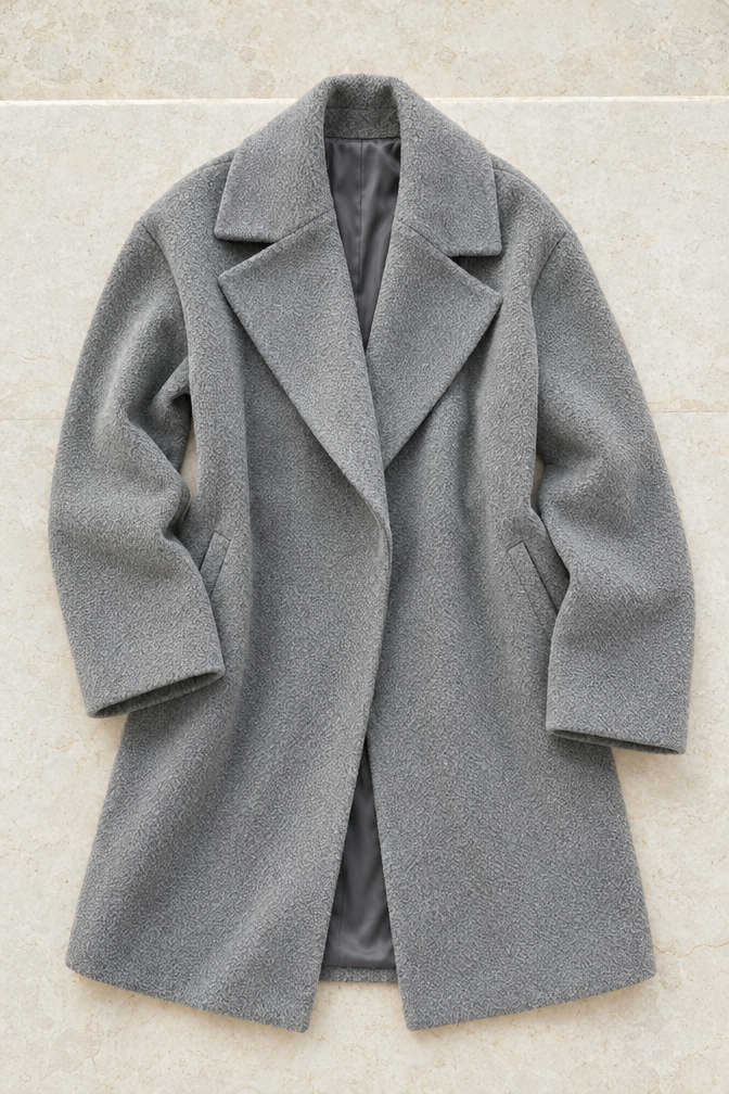Carlotta Oversized Coat — Gray