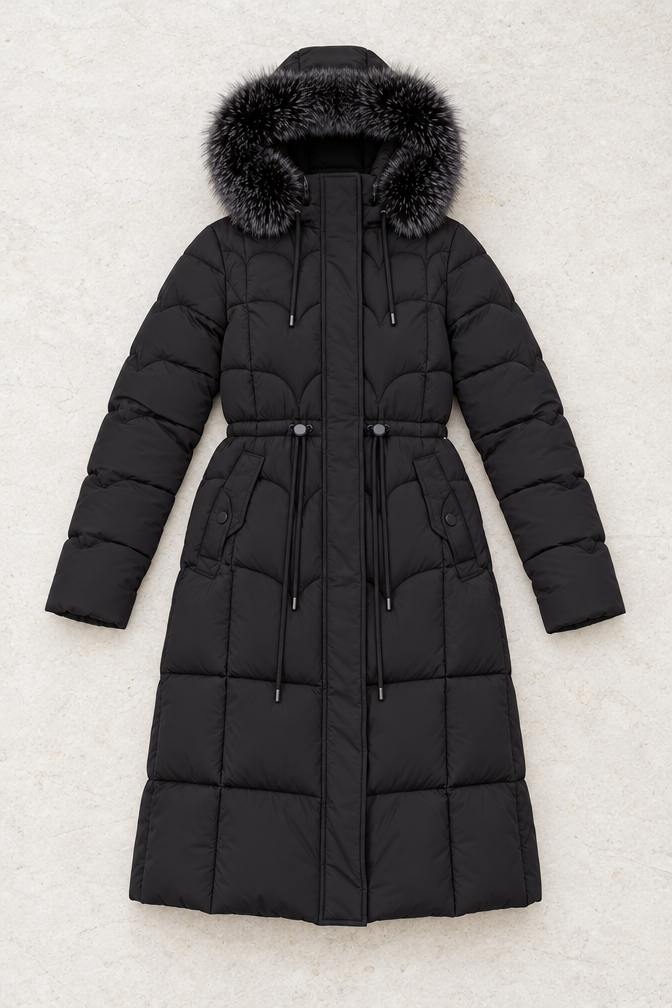 Celine Puffer Coat — Black