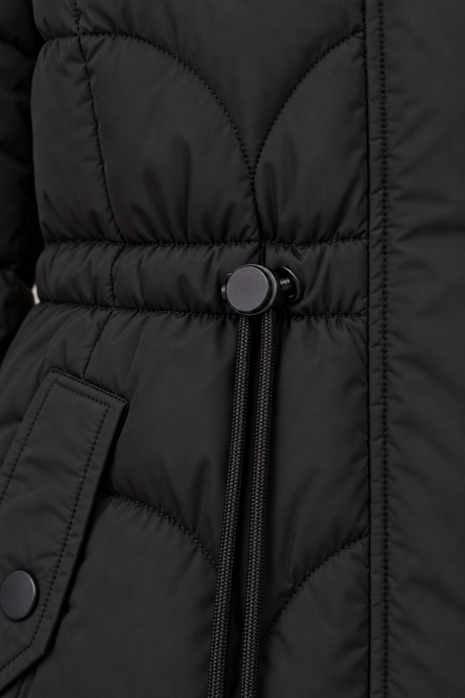 Celine Puffer Coat — Black