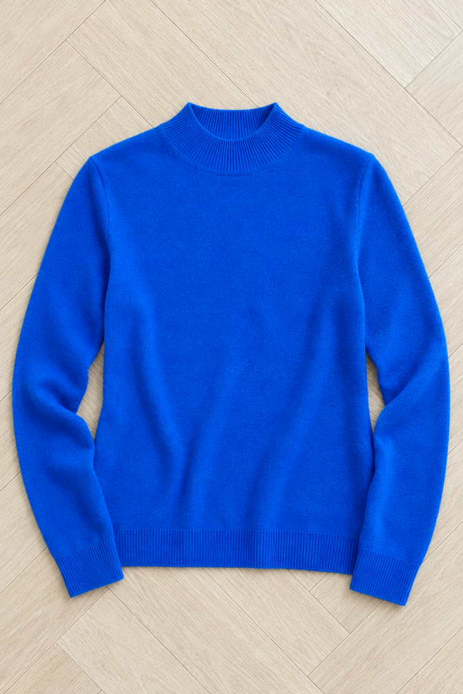 Cristina Wool Top — Kék