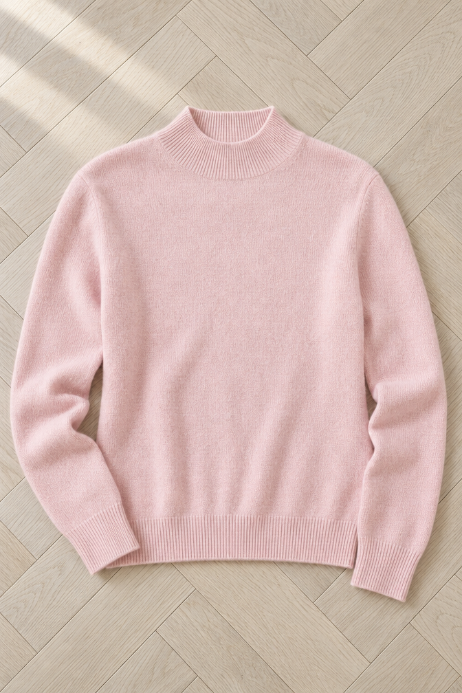 Cristina Wool Top — Sakura Pink
