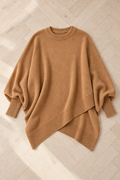 Demi Oversized Wool Sweater — Brown