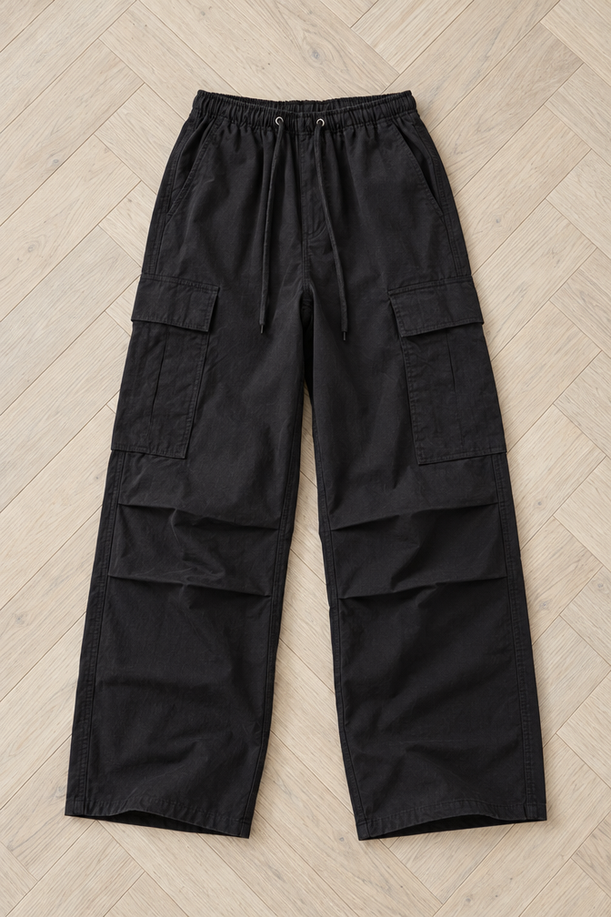 Dolores Cargo Pants — Black
