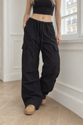 Dolores Cargo Pants — Black