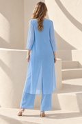 Elara Chiffon 3-Piece Suit