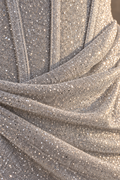 Elina Glitter Maxi Dress — Silver