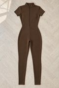 Elisa Yoga Jumpsuit — Brown