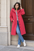 Giselle Wool Coat — Pink