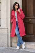 Giselle Wool Coat — Pink