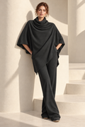 Henrietta Draped Two-Piece — Gray